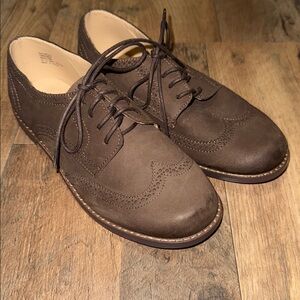 Janie and Jack Brown Wingtip Oxford Shoes Size 2